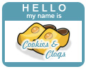 Cookies & Clog Nametag