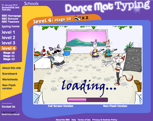 Dance Mat Typing from BBC