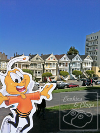 Buzz Honey Nut Cheerios Bee Tour America San Francisco California Painted Ladies Victorian Houses