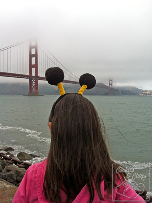 Buzz Honey Nut Cheerios Bee Tour America San Francisco California Golden Gate Bridge Bee Antennae