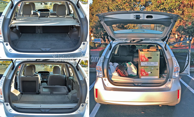 2014 Toyota Prius v Family Hybrid Review - Cargo Space