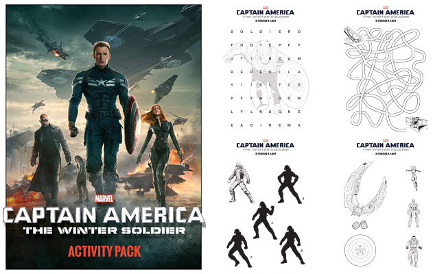 Captain America: The Winter Soldier Printable Activity Sheets and Coloring Pages #CaptainAmerica