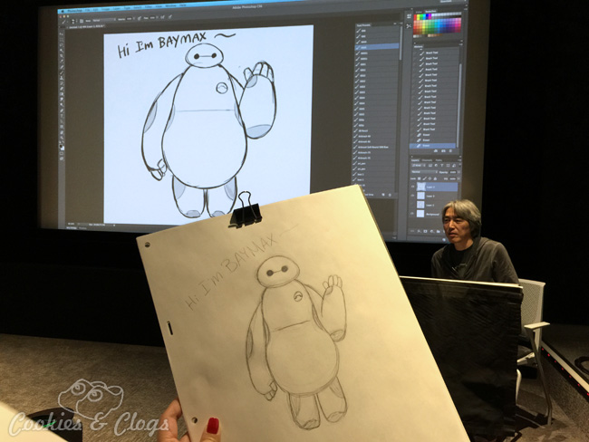 Big Hero 6 Press Day at the Disney Animation Building – Drawing Demonstration with Jin Kim