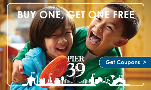 Travel | Spend a whole day at PIER 39 in San Francisco with these buy one get one free (BOGO) Local Advantage coupons. See how my family enjoyed the RocketBoat, sea lions, Aquarium by the Bay, and more.