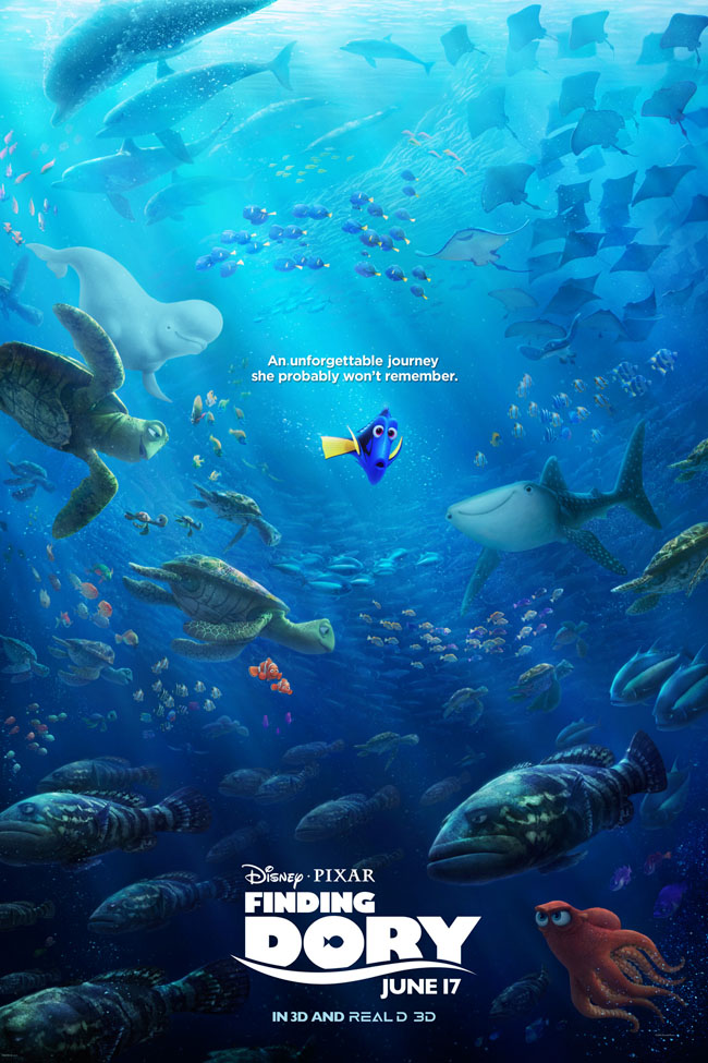 Movies | We went behind-the-scenes to check out Finding Dory at Monterey Bay Aquarium. Find out how the animators drew inspiration from the gorgeous exhibits of fish, animals, and sea life like the kelp forest. New poster