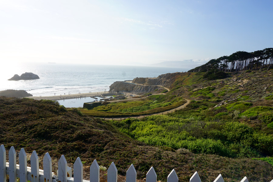 Cookies & Clogs | Travel | Looking for things to do in San Francisco with the family? Try these six day trips to see different parts of the city including Fisherman's Wharf, Chinatown, the Presidio, Muir Woods, and more. Sutro baths at Land's End