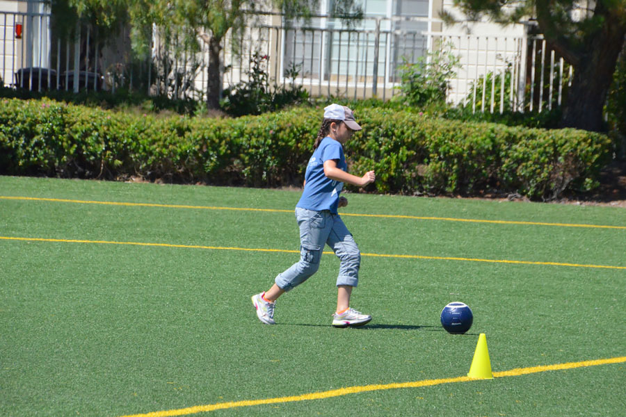 Health | Parenting | Summer is drawing to a close so it's time to get out there and have some fun with the kids while you still can. See how our family will be using these four safety and injury prevention tips from Stanford Children’s Health obstetrics and pediatric healthcare network. Soccer on astroturf.