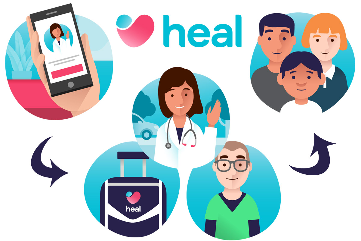 Heal App On-Demand Healthcare with Doctor House Calls Primary and Urgent Care
