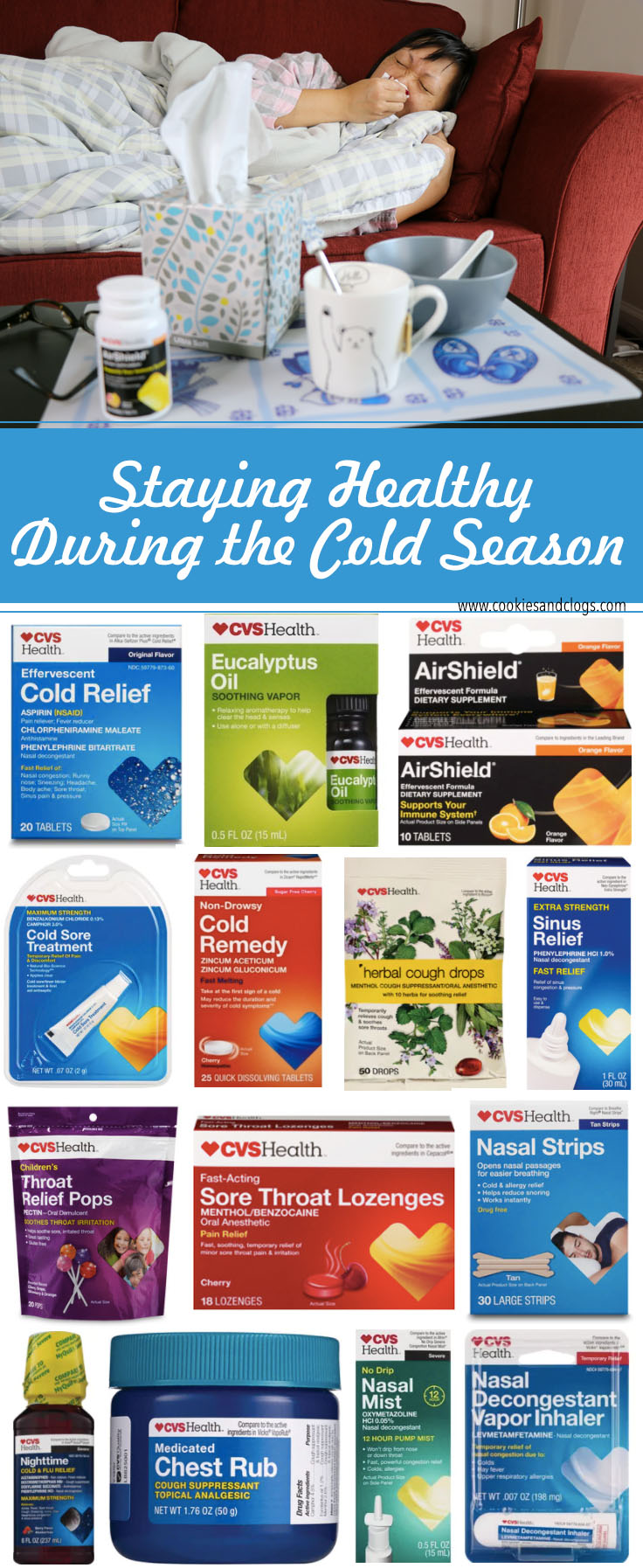Cold season product ideas from CVS pharmacy in 2018